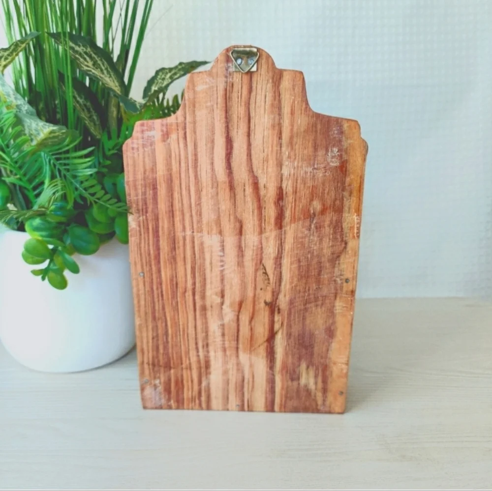 Wooden letter and key holder from El Salvador